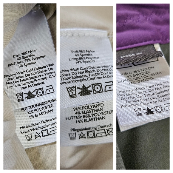 Eddie Bauer Women's Bundle of 3 Travex Stretch Tech Skorts Size 12 Purple Cream - Picture 15 of 16